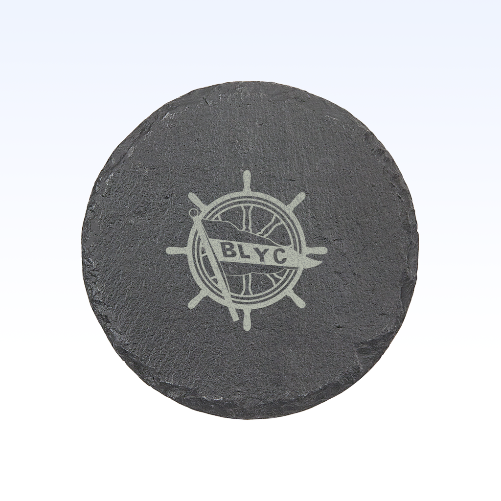 SET OF 4 SLATE COASTERS - 4"